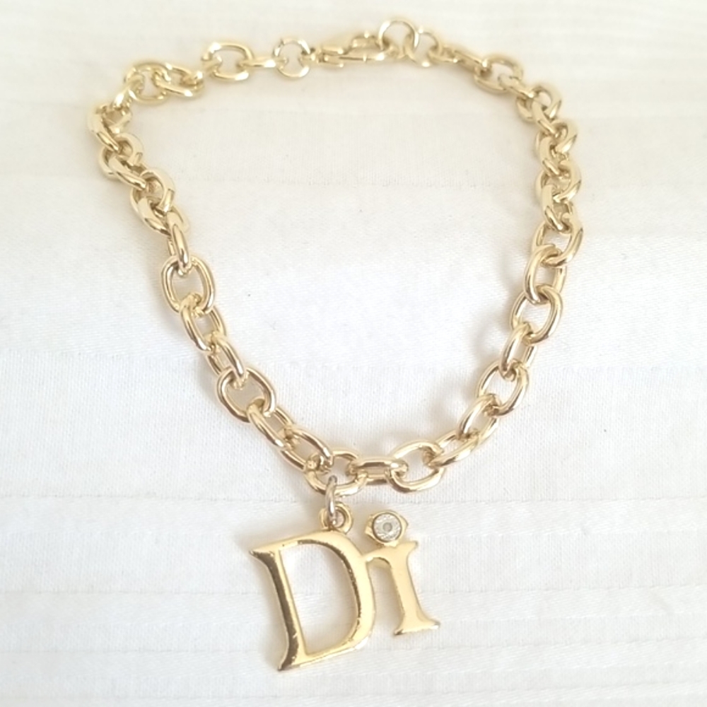 Vintage Gold Diamond International DI Rhinestone Bracelet